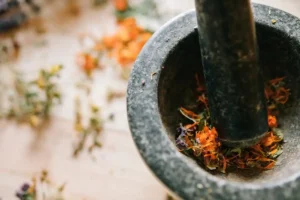 Natural ingredients used in traditional homeopathy preparation