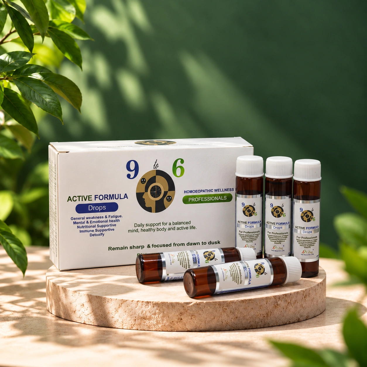 Dr. Zag 9 TO 6 ACTIVE FORMULA Drops – Box and Bottle 30